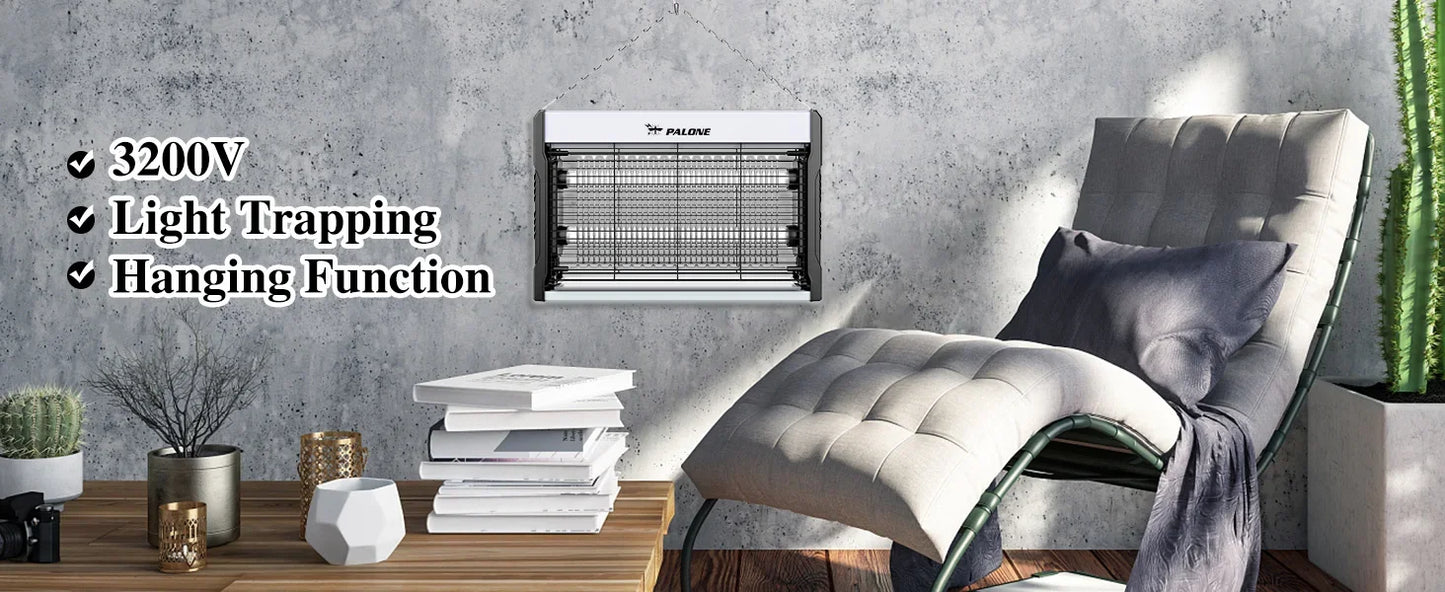 Electric Bug Zapper 3200V – Powerful Mosquito & Insect Killer