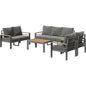5-Seat Outdoor Sectional Patio Set with Coffee Table, Upgraded Cushions for Backyard, Garden & Poolside