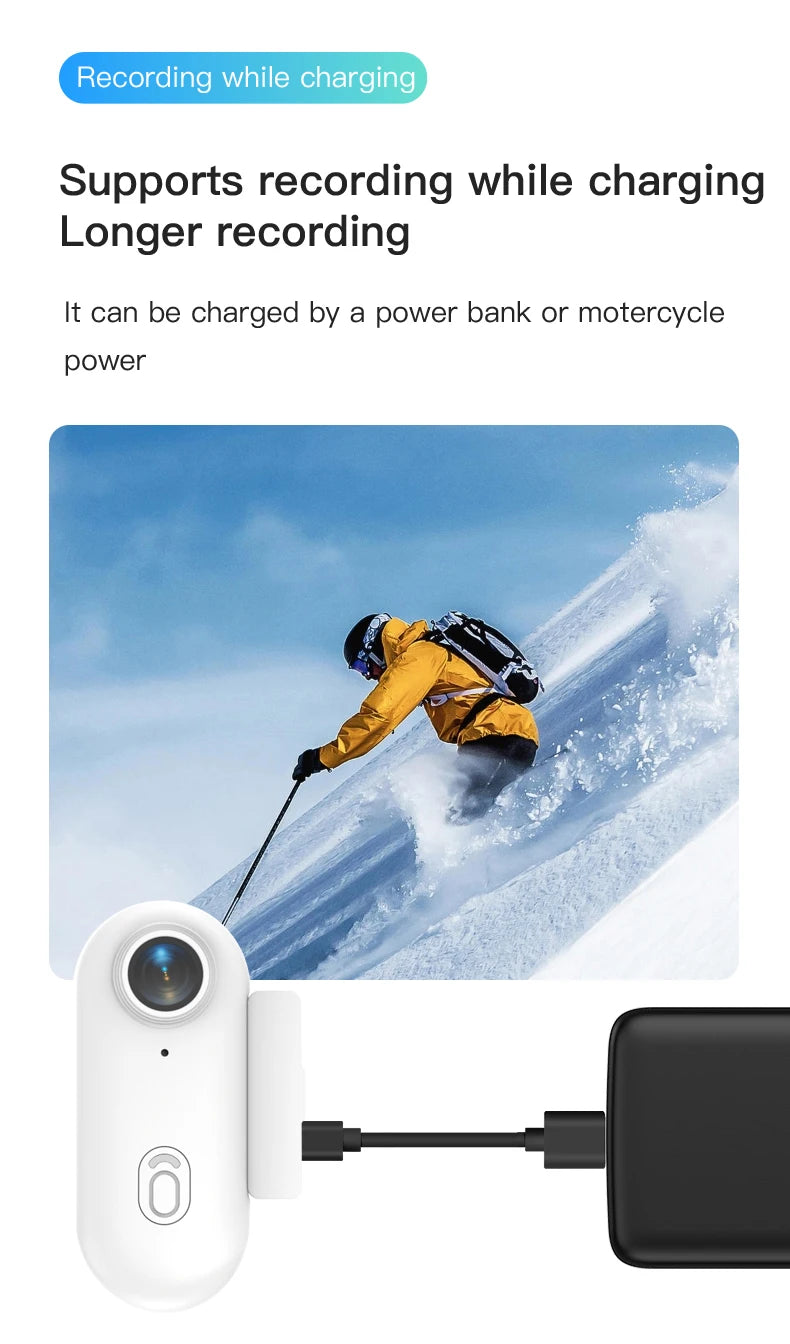 4K Mini Body Camera with 64GB Storage & Waterproof Case