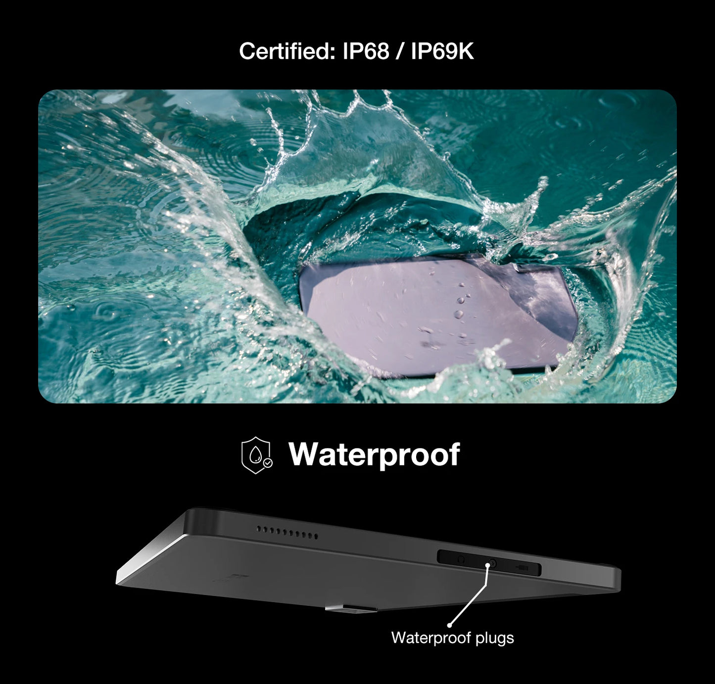 AGM PAD P1 Waterproof 10.36” FHD+ Rugged Android Tablet – 8GB+256GB