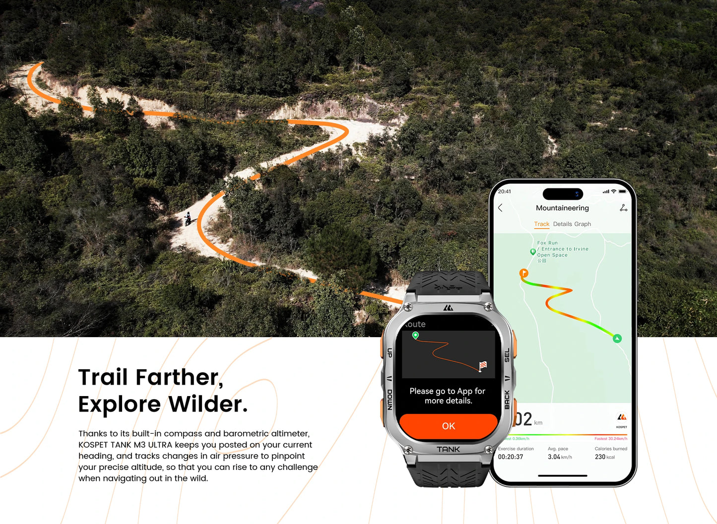 2025 Original KOSPET TANK M3 Ultra GPS Smart Watch For Men Stainless Steel 5ATM IP69K Waterproof AOD AMOLED 24/7 Health Monitor