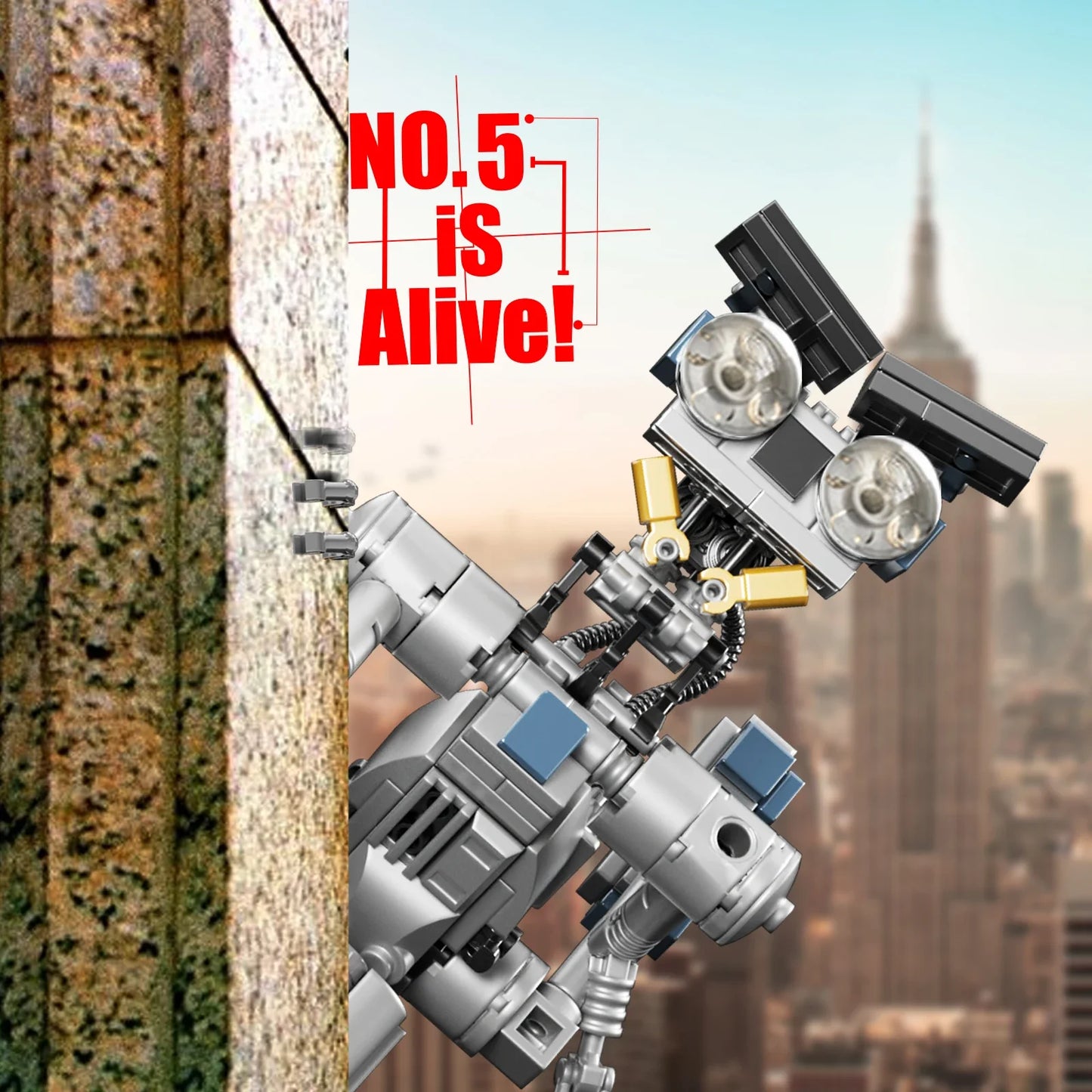 Johnny 5 Robot Building Blocks Set – 1176PCS  Perfect Gift For Kids, Collectors, and Nostalgic Fans