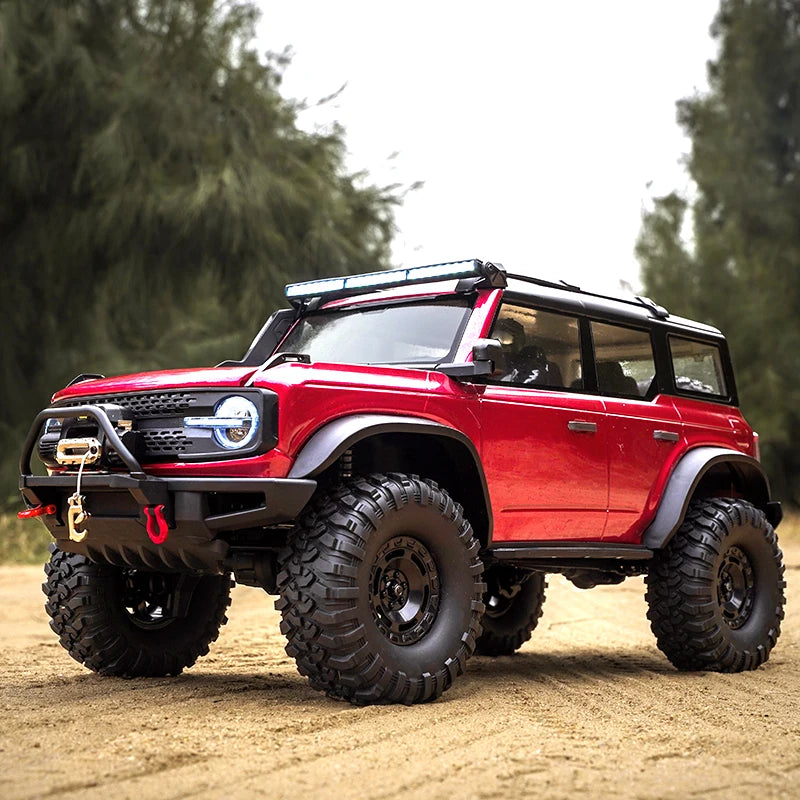 1/10 HB RC Crawler 4WD RTR Rock Off-Road Vehicle – Metal Gears, LED Lights, 2-Speed, Remote Control Truck for Adults