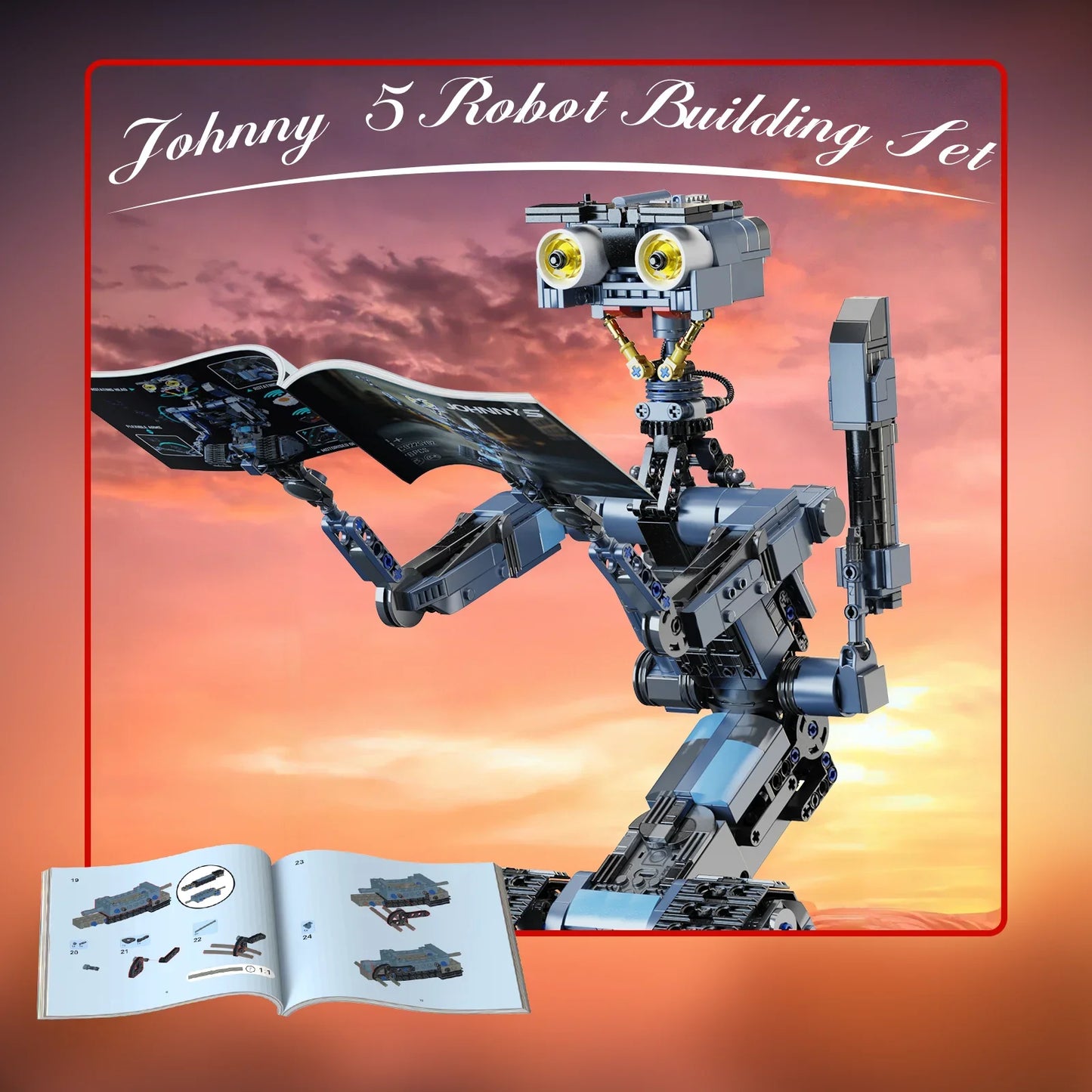 Johnny 5 Robot Building Blocks Set – 1176PCS  Perfect Gift For Kids, Collectors, and Nostalgic Fans