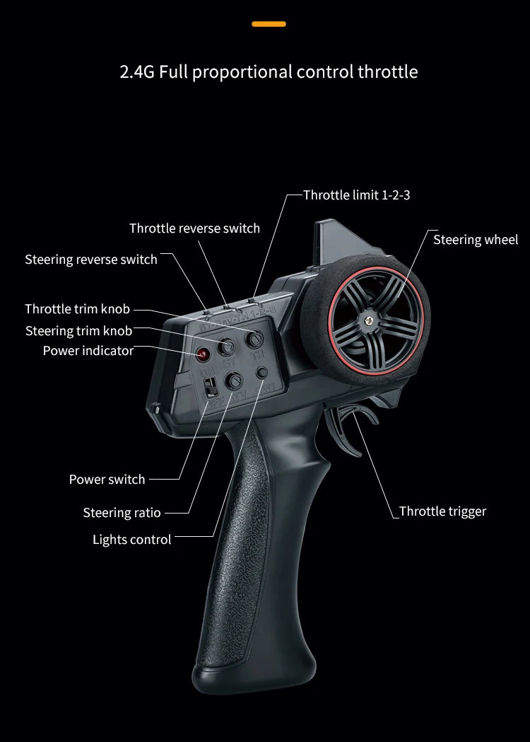 C8801 1:18 RC Climbing Jeep – 4WD Off-Road Rock Crawler with Lights, 2.4GHz Remote, 370 Motor & Simulation Body