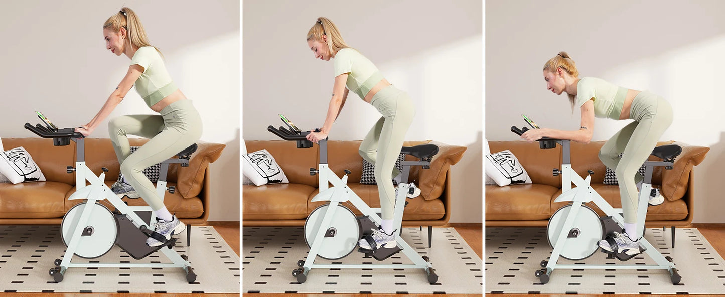 Superun Exercise Bike, 32-Level Magnetic Resistance Stationary Bikes for Home, Low Noise Workout Cycling Bike for Home