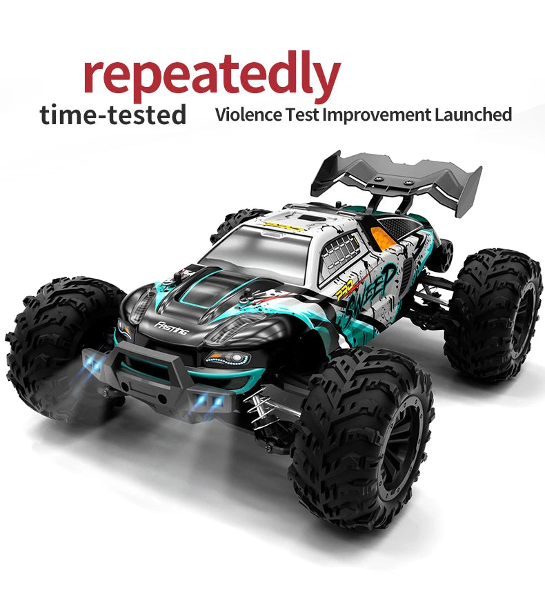 Teeggi 16101 / 16102 PRO 1:16 RC Drift Car – 70KM/H Brushless 4WD Off-Road Monster Truck with LED Lights