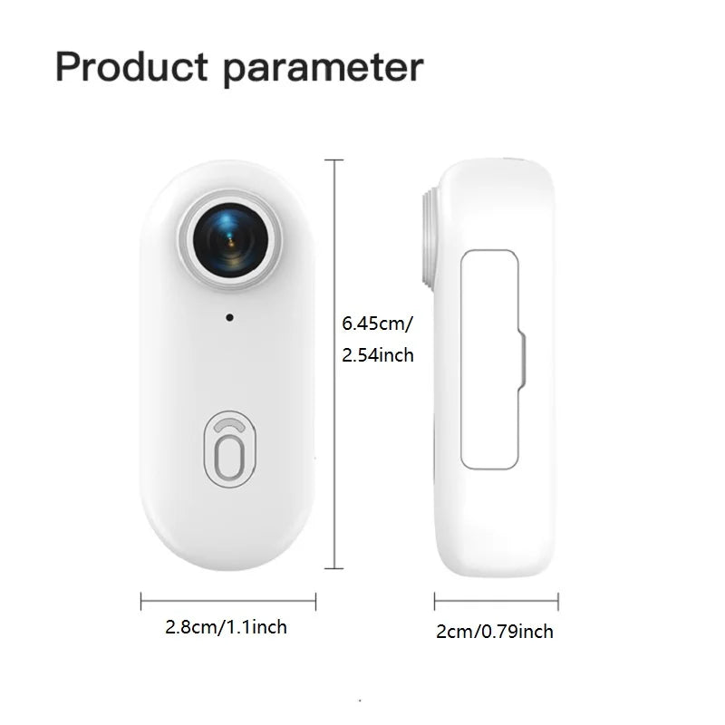 4K Mini Body Camera with 64GB Storage & Waterproof Case