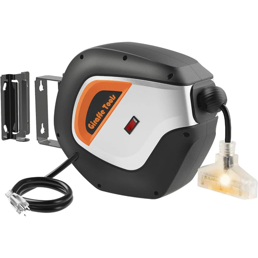 Retractable Power Cord Reel 50FT – Heavy Duty Extension Cable