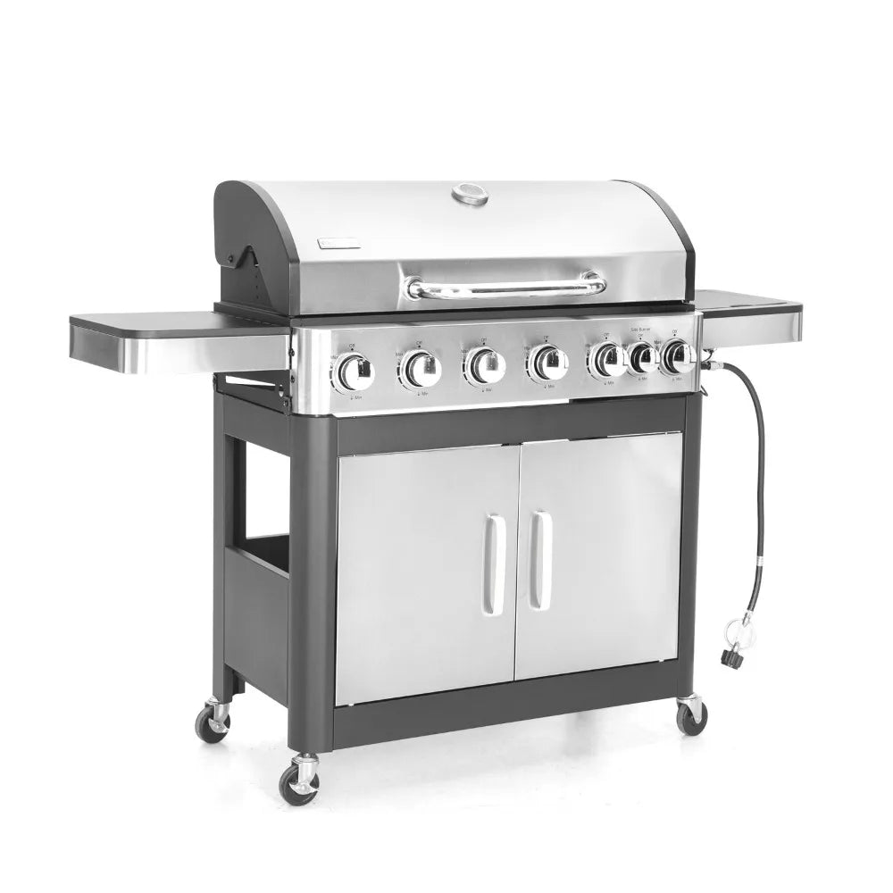7-Burner Propane Gas Grill Stainless Steel Outdoor Backyard Patio Cooking Grill