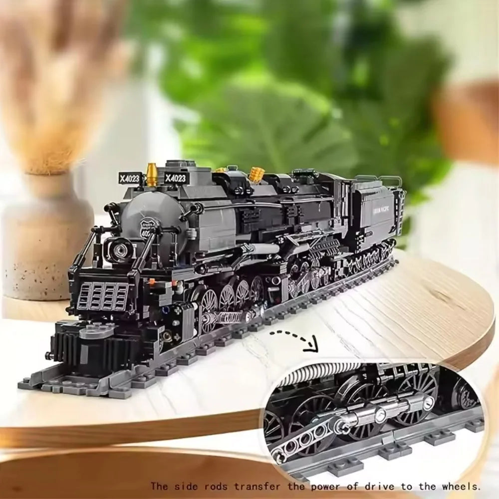 Creative The BigBoy Steam Locomotive Train – 1608PCS Railway MOC Building Block Set