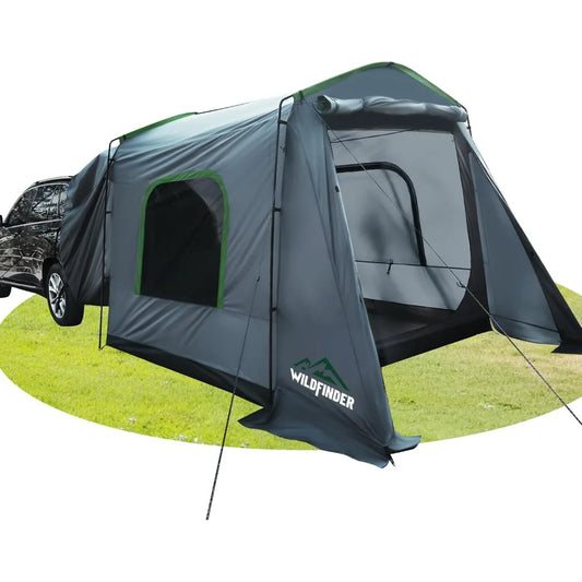 Wildfinder 5–9 Person SUV Camping Tent – All-Weather Car-Connected Shelter with Extra Storage & Freestanding Option