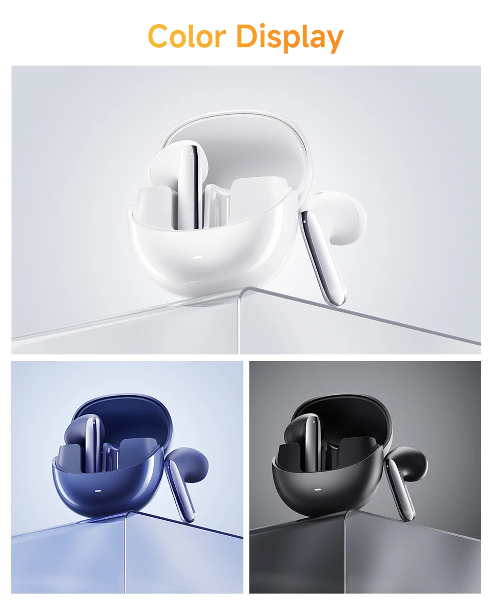 QCY HT10 AilyBuds Pro+ ANC Wireless Earphone Al Audio Hi-res with LDAC Bluetooth 5.3 Earbuds Adaptive ANC Multipoint Connection