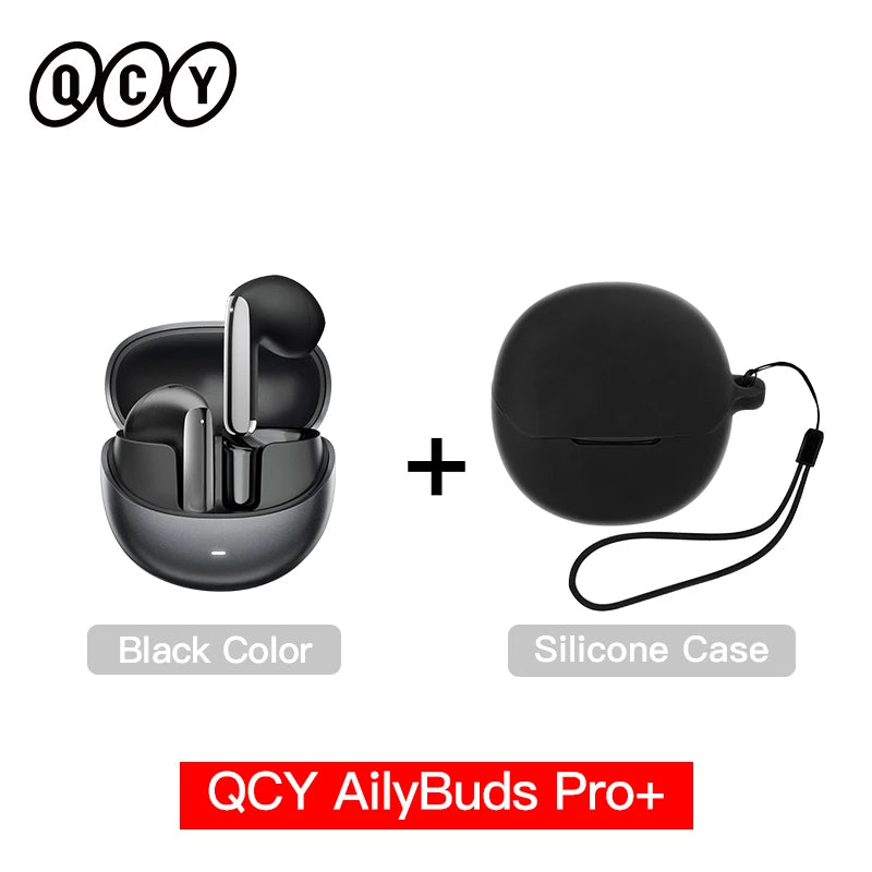 QCY HT10 AilyBuds Pro+ ANC Wireless Earphone Al Audio Hi-res with LDAC Bluetooth 5.3 Earbuds Adaptive ANC Multipoint Connection