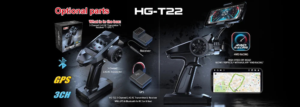 MJX Hyper Go 16207 1/16 RC Car – 70KM/H Brushless Off-Road 4WD Truck with 3S Battery & Metal Chassis