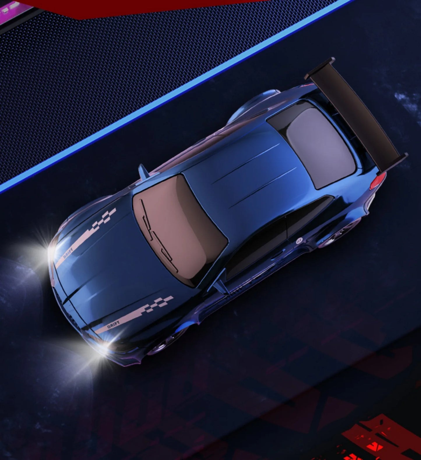 KF20 1:64 Mini Drift RC Car – 4WD Remote Control Racing Car with LED Lights, USB-C Charging, Full Proportional Control Toy for Kids & Adults