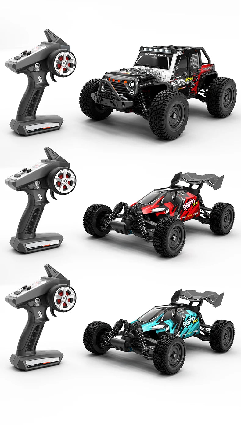 Teeggi 16101 / 16102 PRO 1:16 RC Drift Car – 70KM/H Brushless 4WD Off-Road Monster Truck with LED Lights