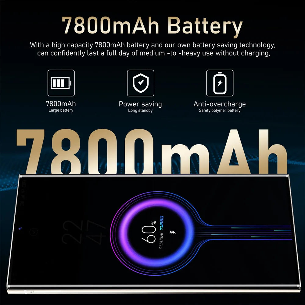 S25 Ultra 7.3" 5G Smartphone with 108MP Rear Camera, 72MP Front Camera & 7800mAh Battery