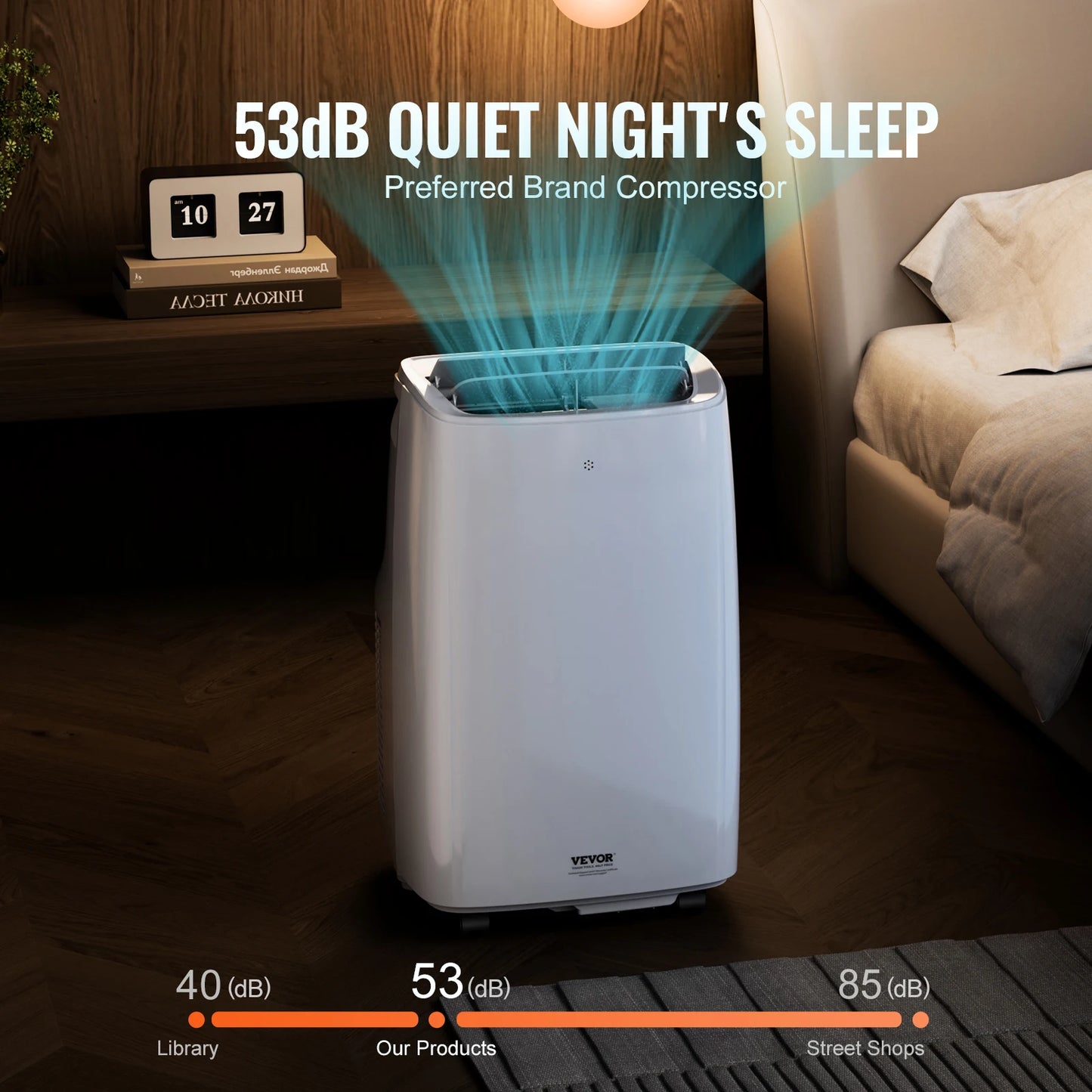 VEVOR 12,000 BTU Portable Air Conditioner – 3-in-1 Cooling, Dehumidifier & Fan for 550-700 Sq. Ft.