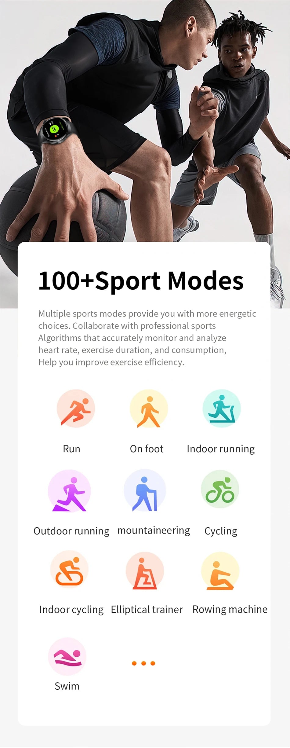 LIGE NFC Smart Watch – HD Display, Bluetooth Call, Fitness & Health Tracker, IP68 Waterproof