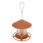 Hanging Wild Bird Feeder Transparent Seed Feeder for Outdoor Garden & Backyard