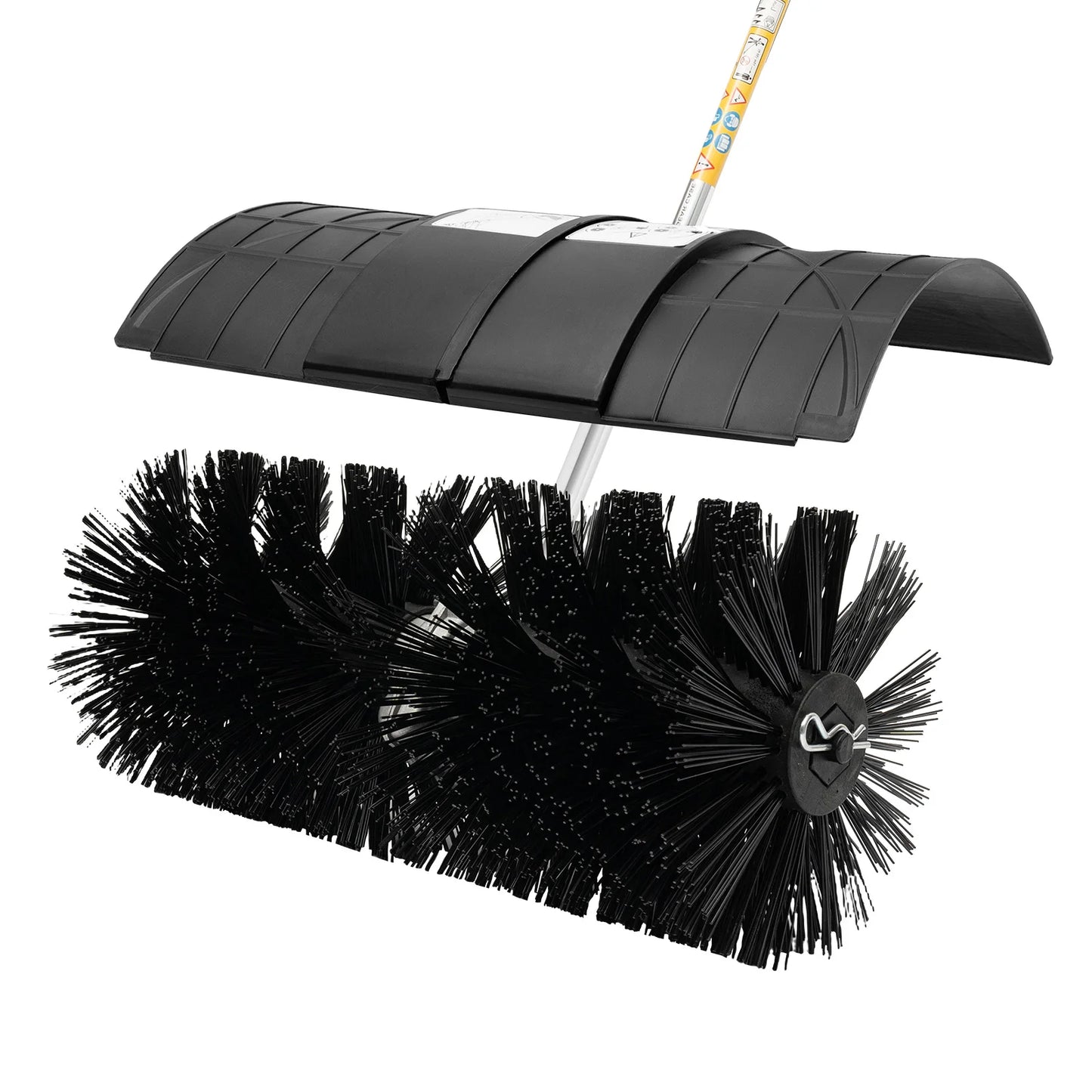 2.3HP 52CC Gas Power Walk Behind Sweeper – Handheld Outdoor Broom for Snow, Leaves, Mud, and Artificial Grass | Heavy-Duty 2-Stroke Engine
