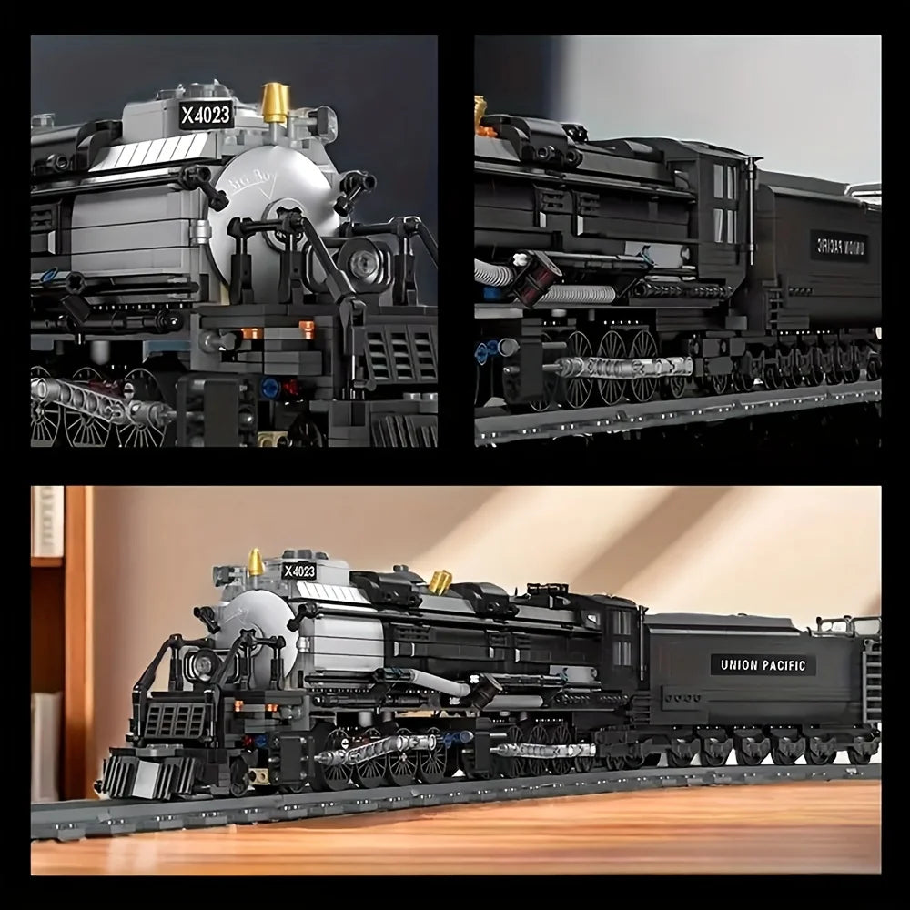 Creative The BigBoy Steam Locomotive Train – 1608PCS Railway MOC Building Block Set