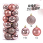 24/36 Pcs Hanging Christmas Tree Ornaments 3/4CM Balls Multiple Colors
