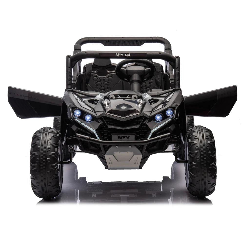 24V Two-Seater Electric Ride-On UTV for Kids – Remote Control, 4-Wheel Suspension, Slow Start & Big Wheels for Ages 3+