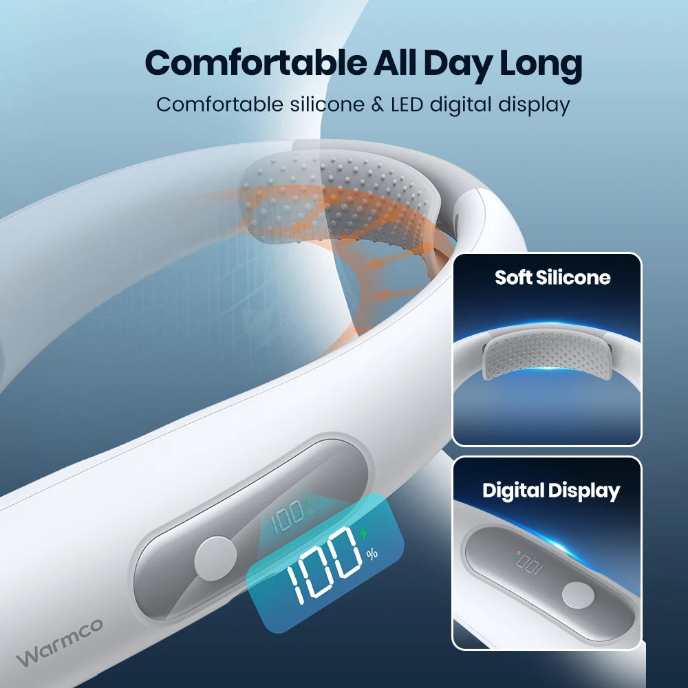 Warmco 10000mAh Portable Neck Fan