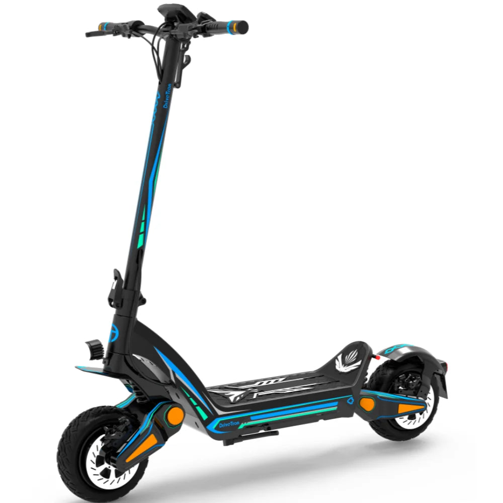 DT06 Dual Motor Electric Scooter – 2400W Power, 70KM/H Speed, 70KM Range, Hydraulic Suspension, Foldable Off-Road E-Scooter with NFC, LED Display & Turn Signals