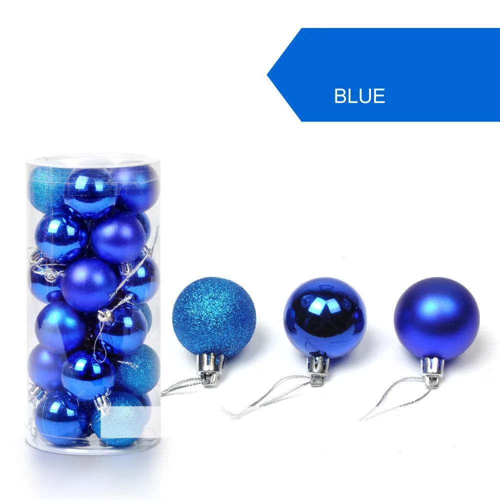24Pcs Christmas Ball Christmas Tree Decoration Ornaments