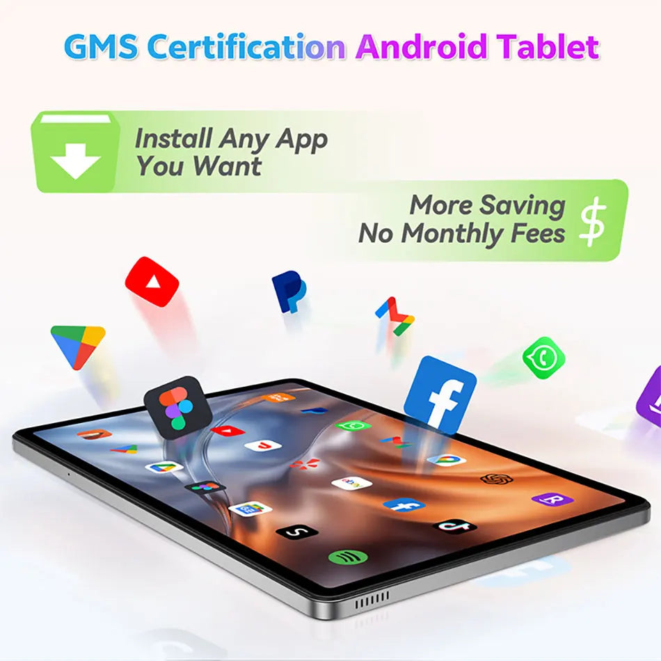 SVITOO P11 11-Inch Android 15 Tablet – 12GB RAM + 128GB Storage, Octa-Core T606, 8000mAh Battery