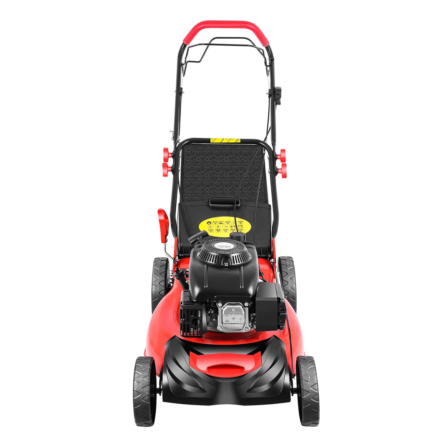 Self-Propelled Gas Lawn Mower 5HP 140CC, 20 Inch Cutting Width with 60L Grass Bag, 8 Height Adjustable 4-Stroke Engine