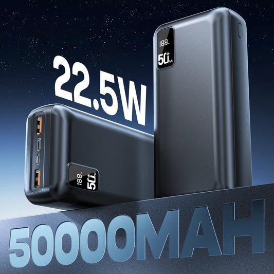 22.5W Fast Charging Power Bank 50000mAh Portable Charger