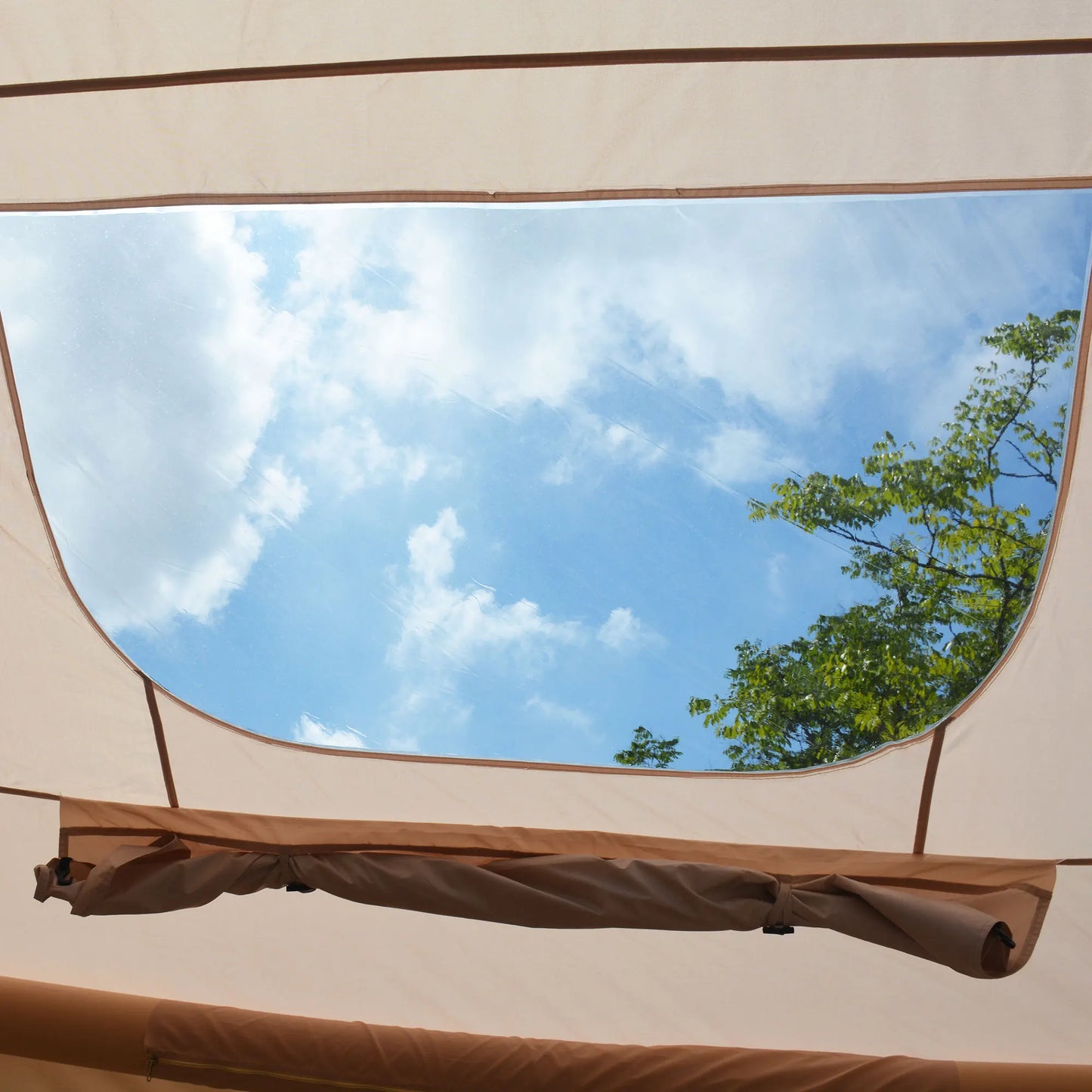 Instant Inflatable Camping Tent for 4-6 People with Extended Awning & Waterproof All-Weather Design