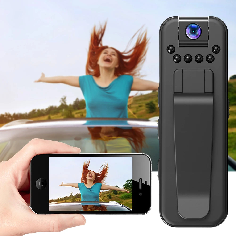1080P HD Mini Body Camera with Night Vision & Motion Detection