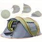 4-Person Easy Pop Up Camping Tent with 2 Doors, Waterproof & UPF50+ UV Protection