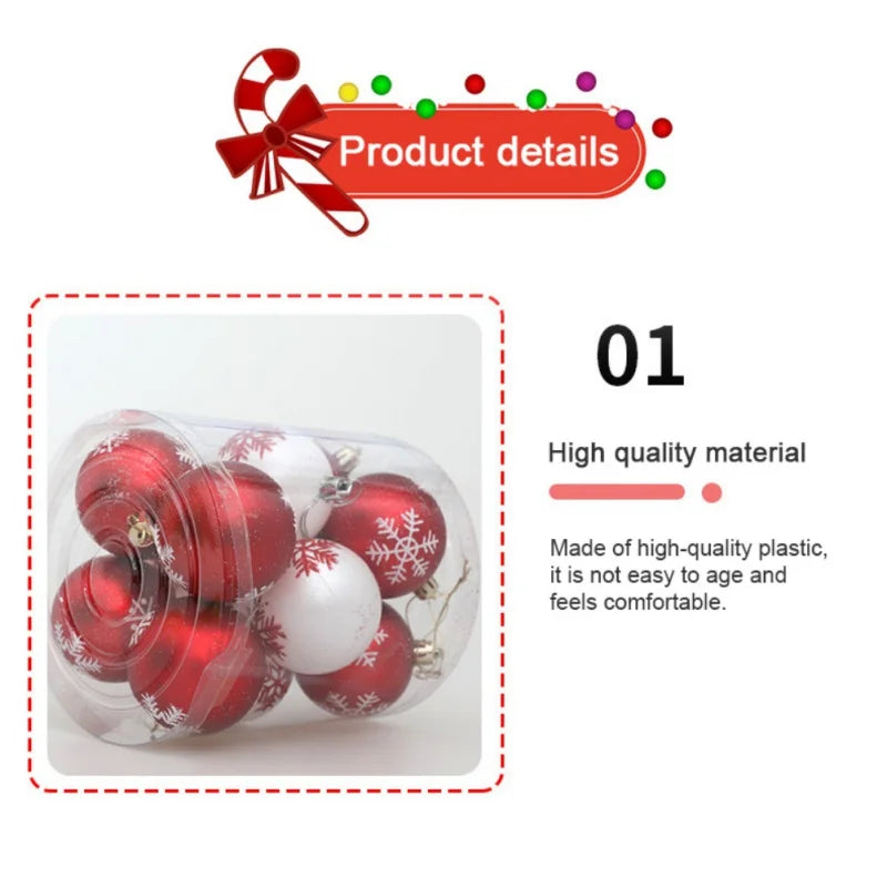 12pcs/box 6cm Christmas Tree Ball Ornaments