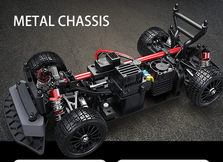 MJX Hyper Go 14304 1:14 Volkswagen Polo R WRC Brushless RC Car – 42KM/H Drift Rally Racer with Gyro, Lights & Metal Chassis