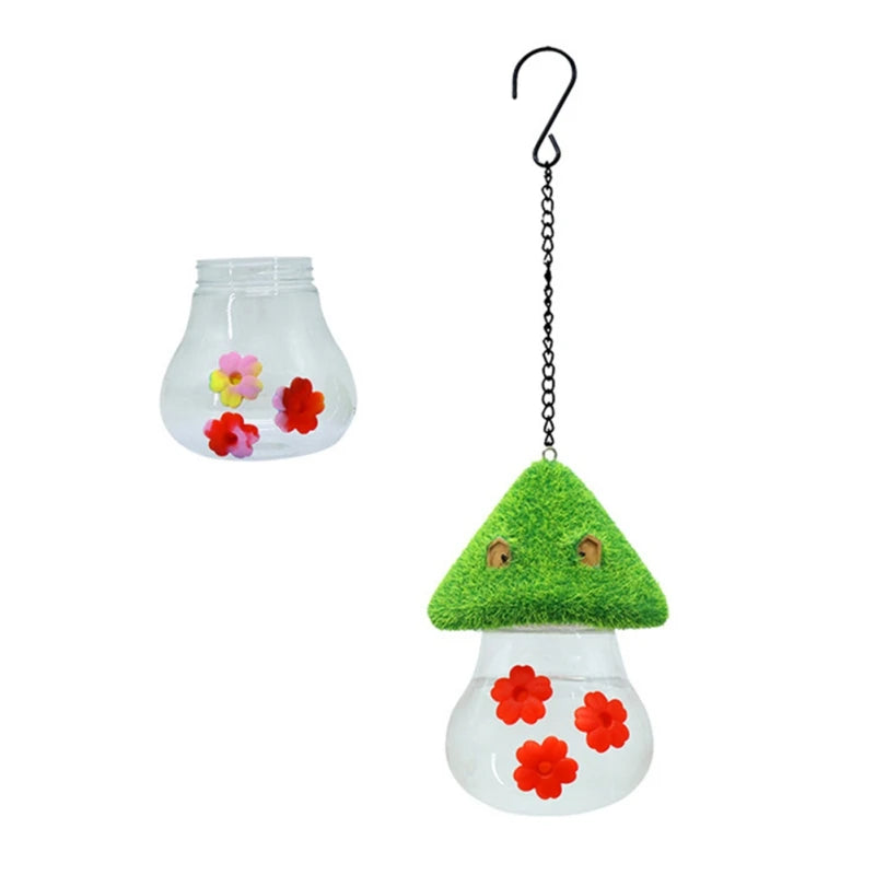 Outdoor Garden Hanging Hummingbird Water Feeders Ant Bee Proof Wind Chimes Humming Bird Feeder Backyard Bird Feeding Station