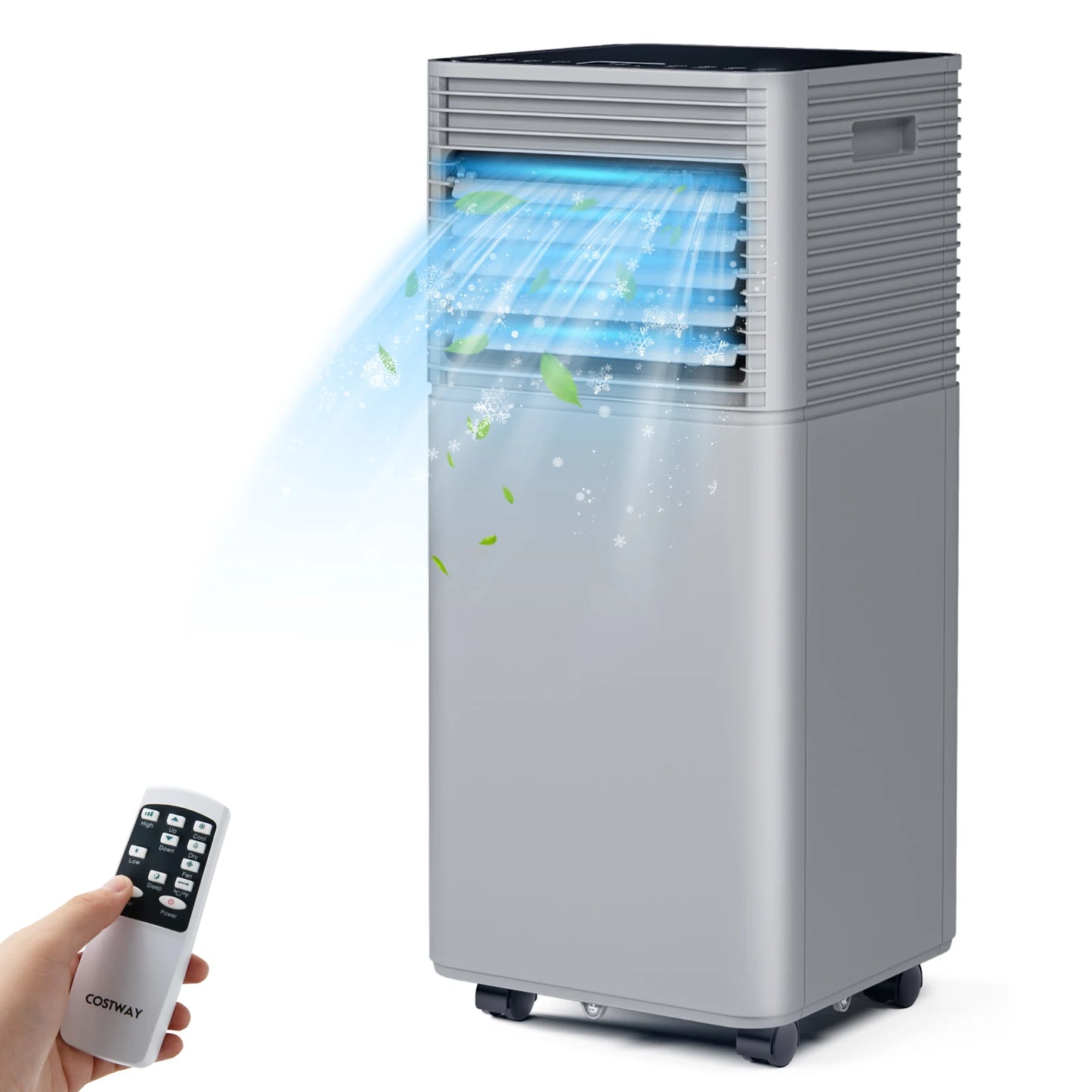 8000 BTU Portable Air Conditioner 3-in-1 Air Cooler w/Dehumidifier & Fan Mode