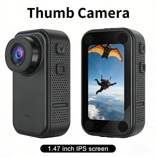 1.44" HD 1080P Thumb-Sized Action Camera with Memory Card & IPS Screen