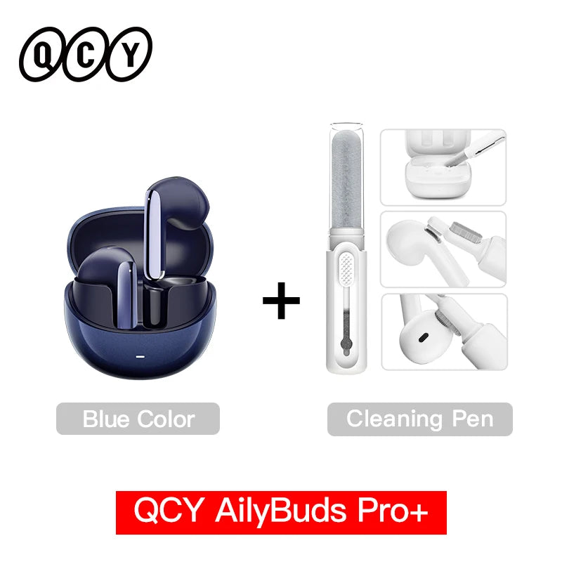 QCY HT10 AilyBuds Pro+ ANC Wireless Earphone Al Audio Hi-res with LDAC Bluetooth 5.3 Earbuds Adaptive ANC Multipoint Connection