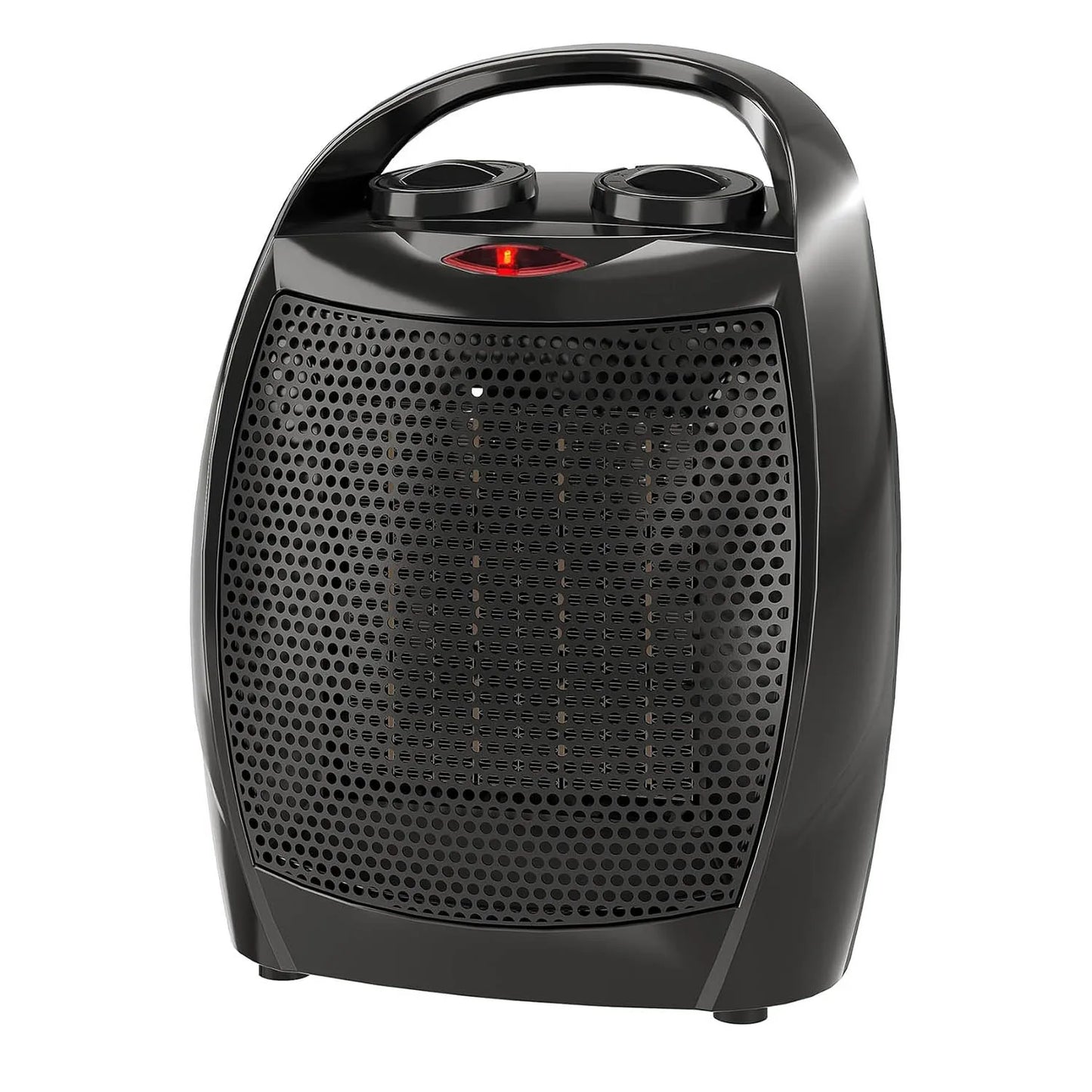 Portable Electric Space Heater for Home & Office – 1500W/750W Ceramic Desktop Heater with Thermostat, Tip-Over & Overheat Protection