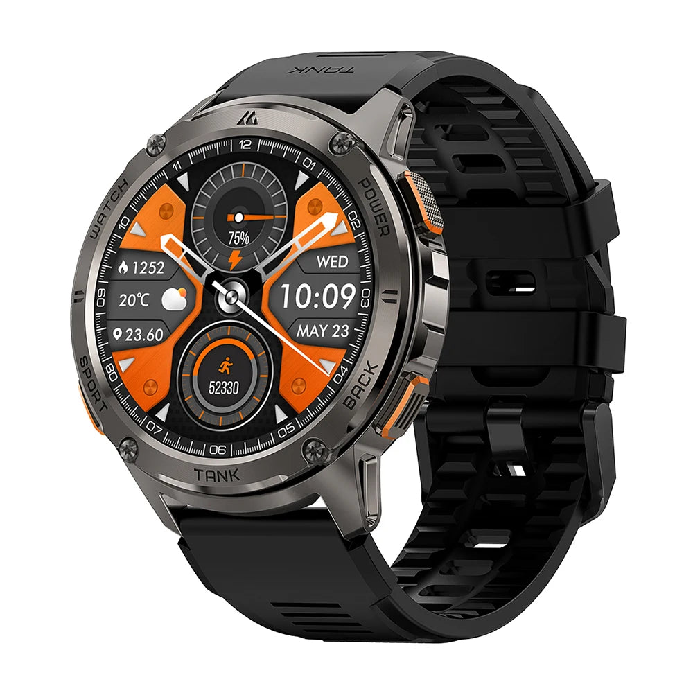 KOSPET TANK T3 Smartwatch – Military Grade, AMOLED Display, 5ATM + IP69K Waterproof