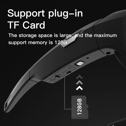 4K HD Smart Camera Glasses with 64GB Storage & Hands-Free POV Recording