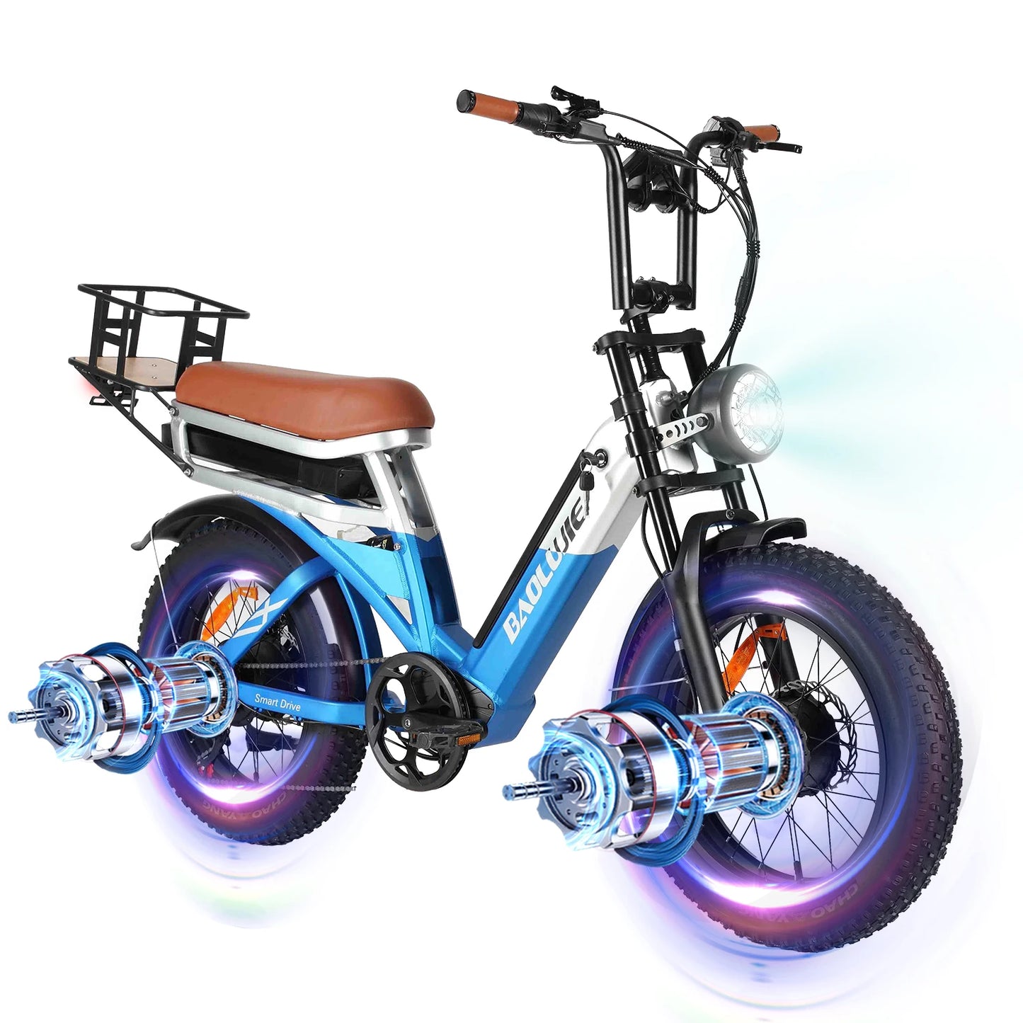 BAOLUJIE DM01 Electric Bikes – 2000W /3000W Brushless Motor, 60V 30Ah Battery, 42MPH Top Speed 16 Variants