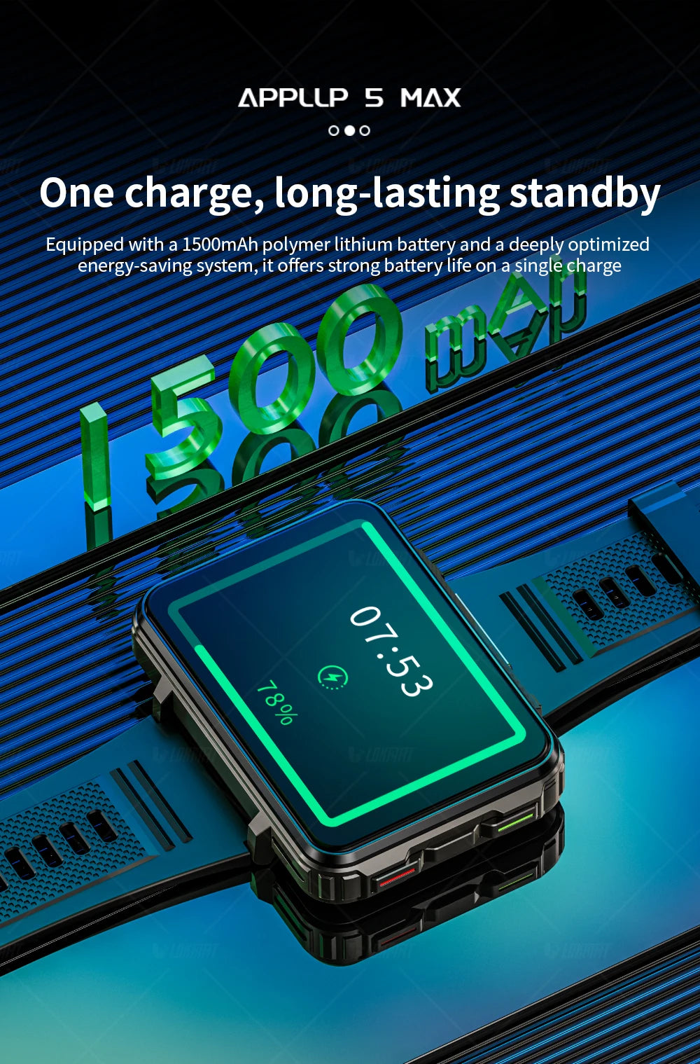 LOKMAT APPLLP 5 MAX Smart Android Watch Phone