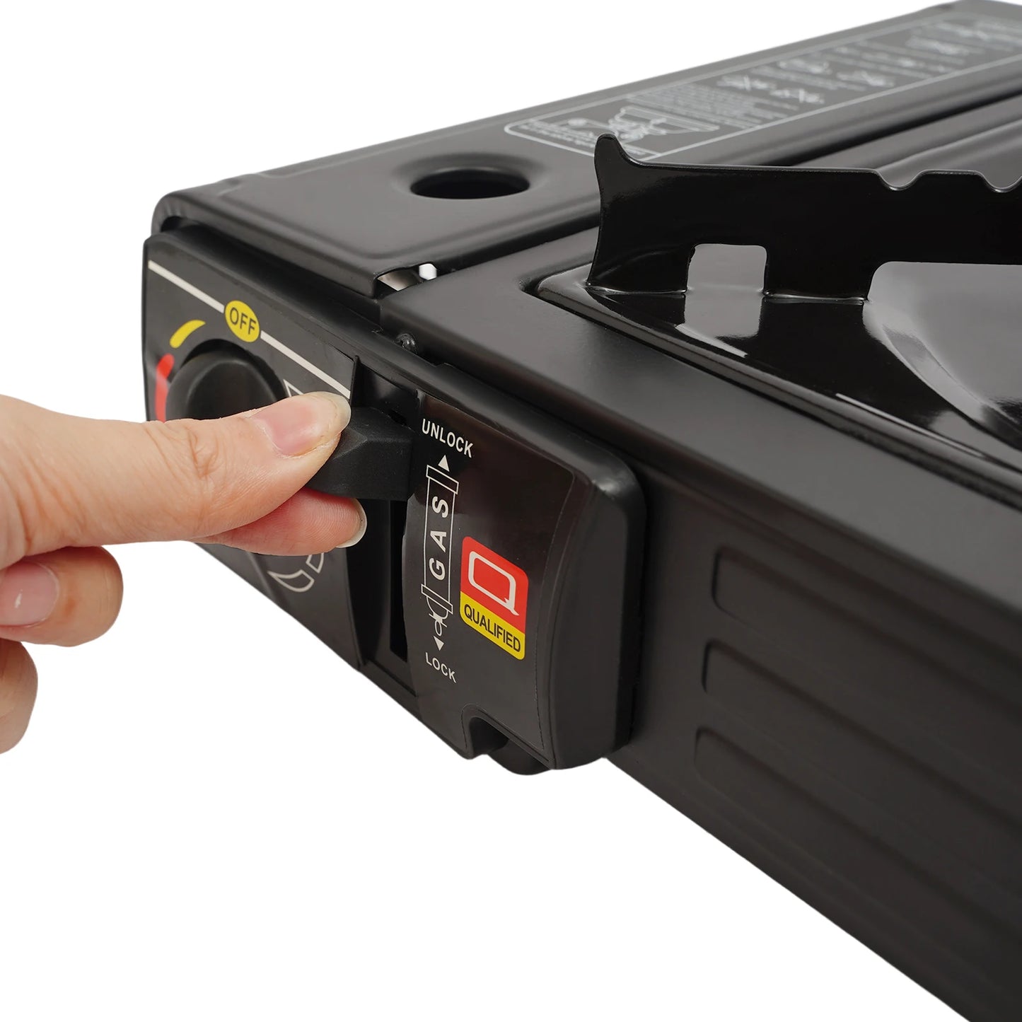 2-BURNER CAMPING STOVE PORTABLE GAS STOVE KIT WITH BAKING TRAY – OUTDOOR COOKING GRILL WITH CARRYING CASE, 2X2500W BURNERS, LPG COMPATIBLE